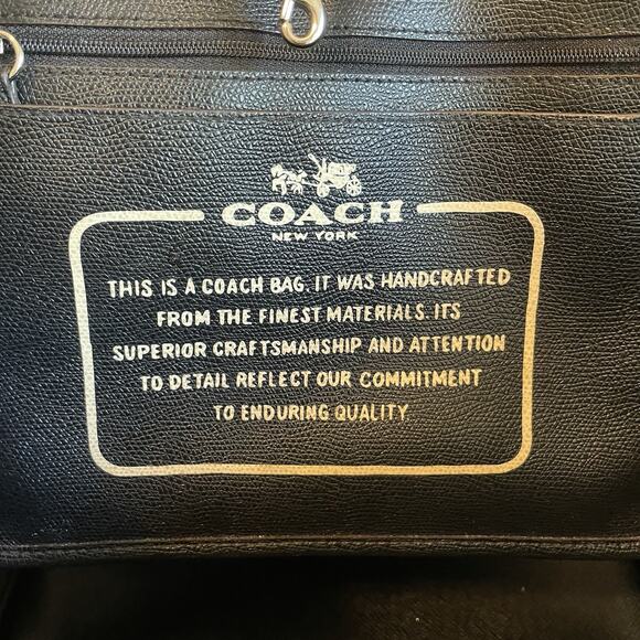 Coach Black and Brown Leopard Print Tote - Picture 11 of 16